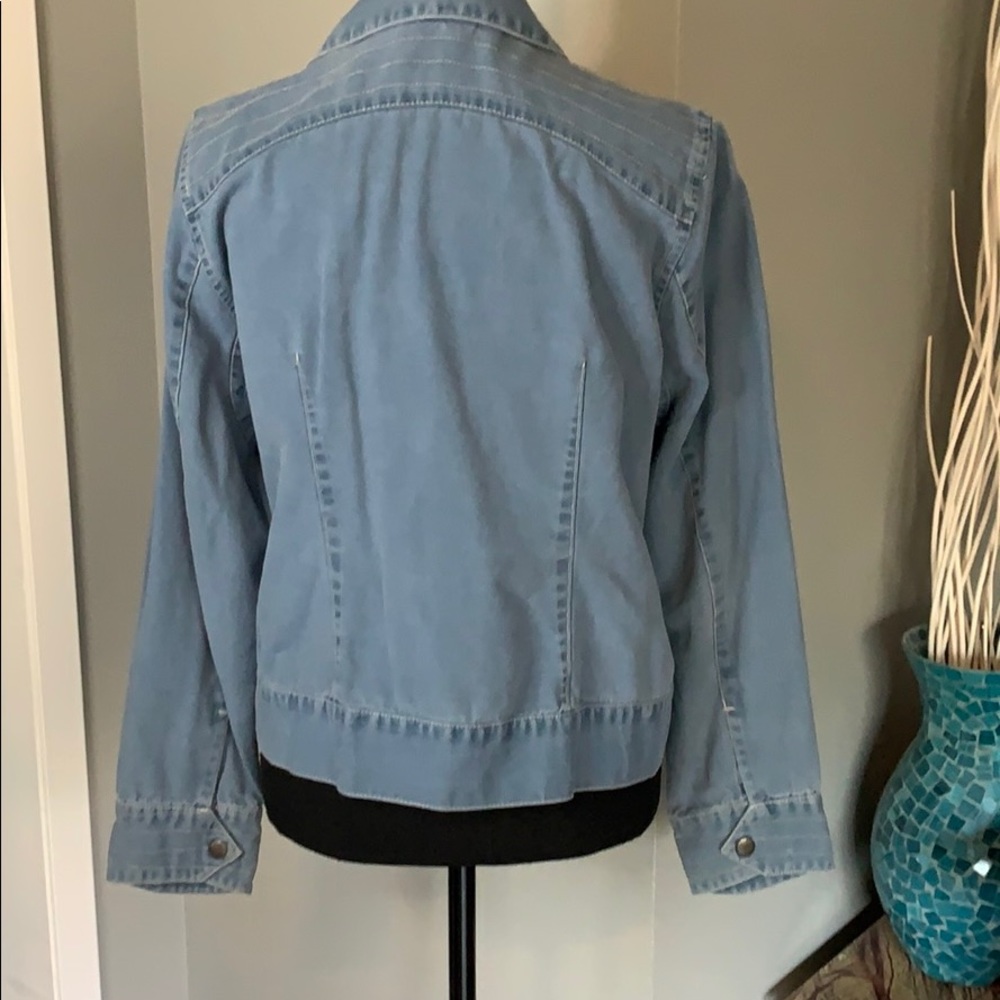 i.e. relaxed Light Blue Cotton Jacket - Picture 5 of 9